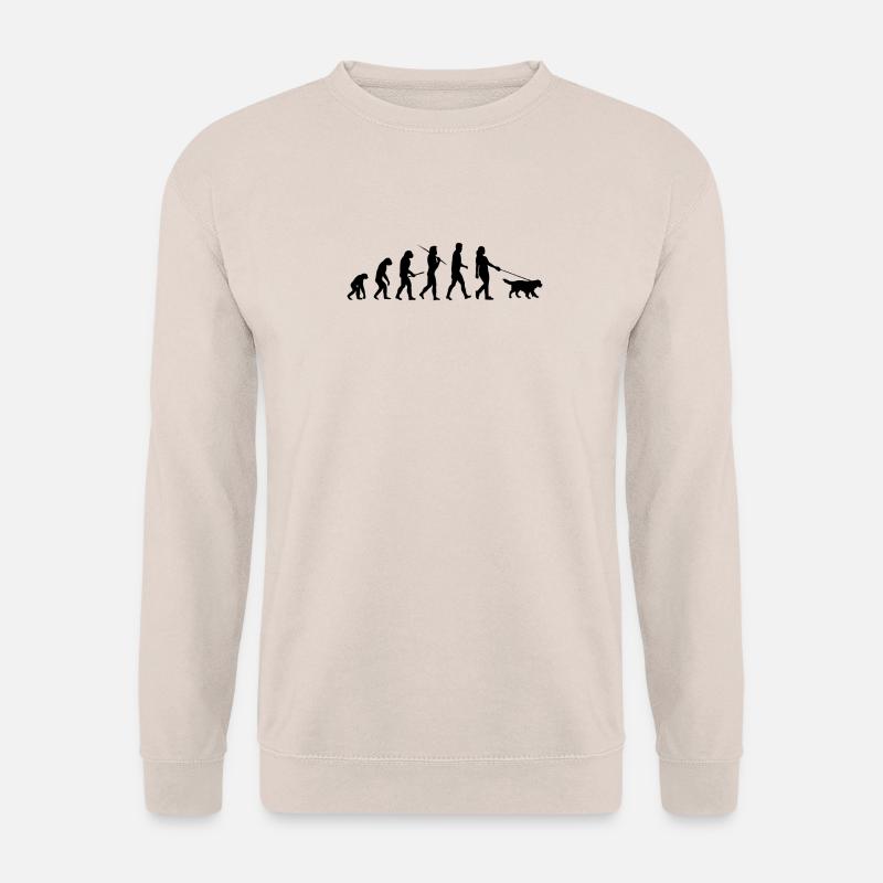 Evolution Walking Dog Gift - Unisex Sweatshirt - sand