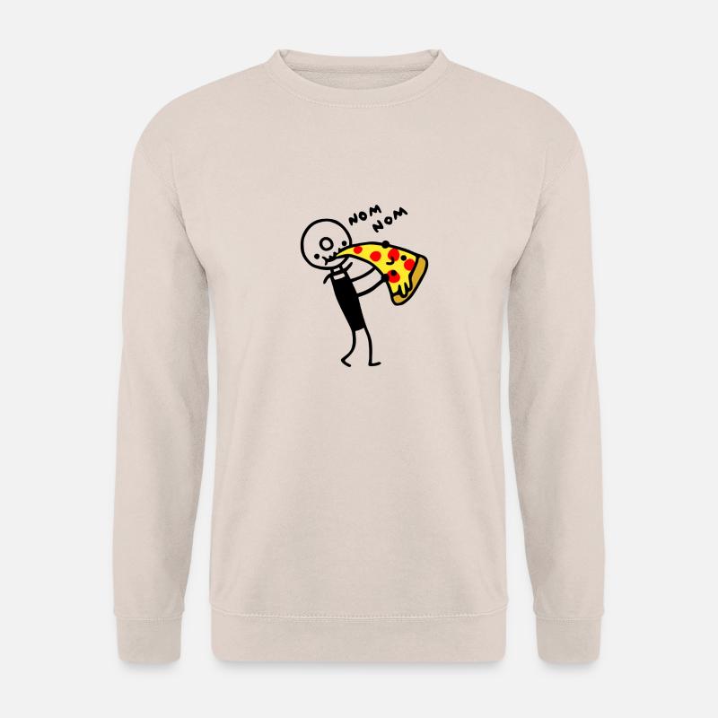 Pizza cutter eats pizza - Unisex Sweatshirt - sand