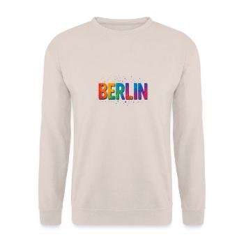 BERLIN - Sweat-shirt Unisexe - sable - Devant - Alina (178cm) & Michal (187cm)