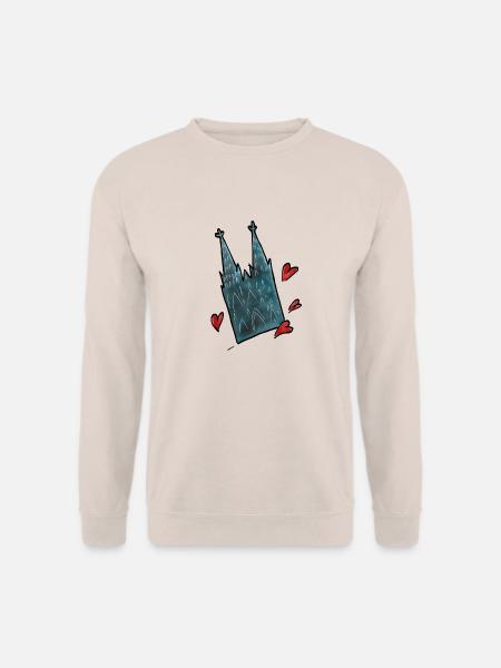 Kölsche Sticker Dom - Unisex Pullover - Sand