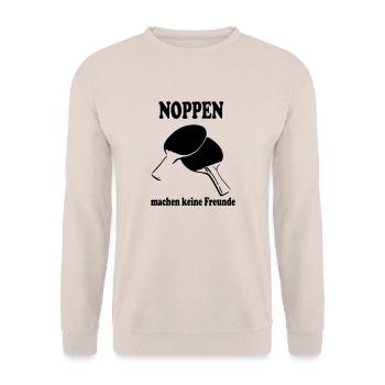 Noppen machen keine Freunde - Unisex Pullover - Sand - Vorne - Alina (178cm) & Michal (187cm)