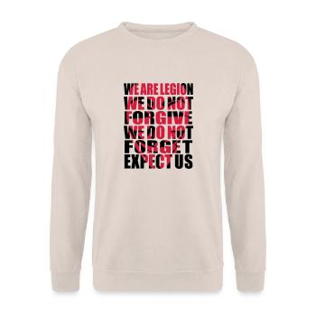 Anonymous Motto Shadow - Unisex Pullover - Sand - Vorne - Alina (178cm) & Michal (187cm)
