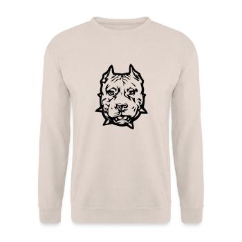 pitbull_1 - Sweat-shirt Unisexe - sable - Devant - Alina (178cm) & Michal (187cm)
