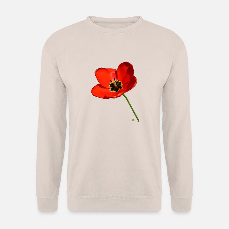 Roter Mohn - Unisex Pullover - Sand