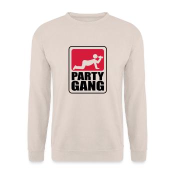 Drunkards drink drunk beer party gear - Unisex Sweatshirt - sand - Front - Alina (178cm) & Michal (187cm)