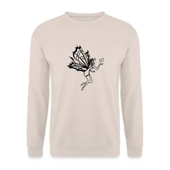 Oiseau aile de fée - Sweat-shirt Unisexe - sable - Devant - Alina (178cm) & Michal (187cm)