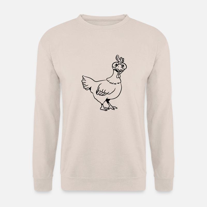 Stupid funny chicken - Unisex Sweatshirt - sand
