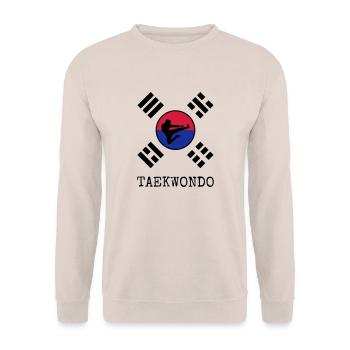 Taekwondo Taekwondoin Tae-Kwon-Do Tae Kwon Do - Unisex Sweatshirt - sand - Front - Alina (178cm) & Michal (187cm)