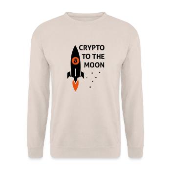 crypto - Unisex Sweatshirt - sand - Front - Alina (178cm) & Michal (187cm)