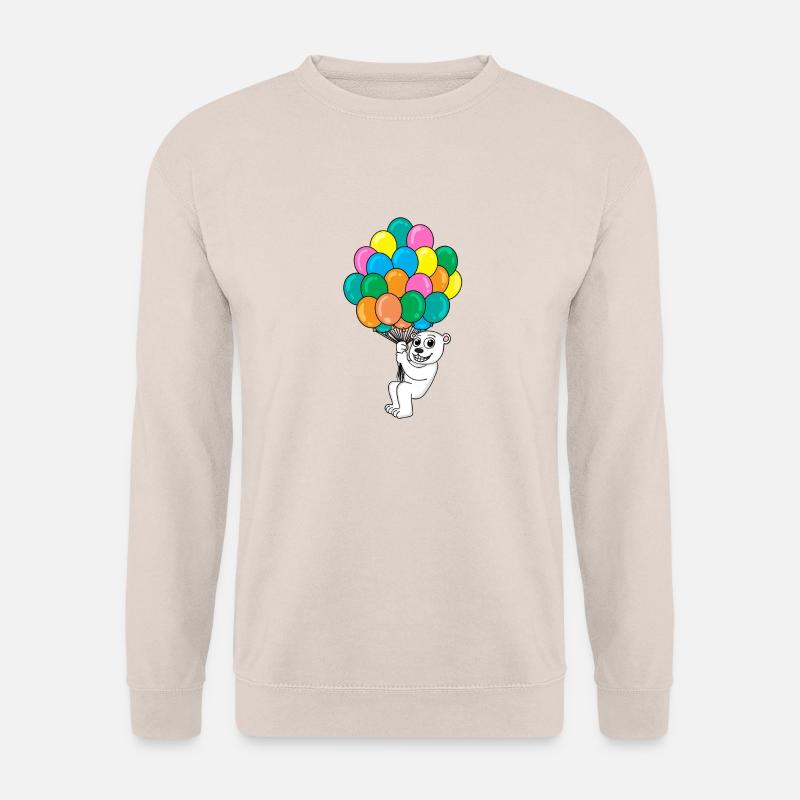 Eisbär Luftballon - Unisex Pullover - Sand