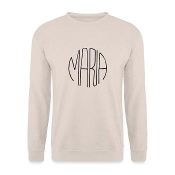 Maria gift - Unisex Sweatshirt - sand - Front - Alina (178cm) & Michal (187cm)