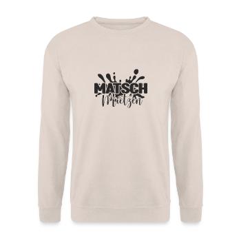 Matschmietzen - Unisex Pullover - Sand - Vorne - Alina (178cm) & Michal (187cm)
