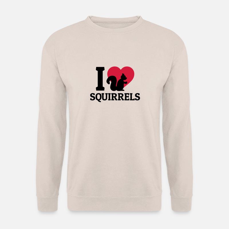 I love Squirrels - Unisex Pullover - Sand