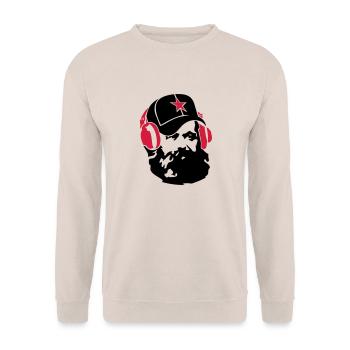 marx_star_ot - Unisex Sweatshirt - sand - Front - Alina (178cm) & Michal (187cm)