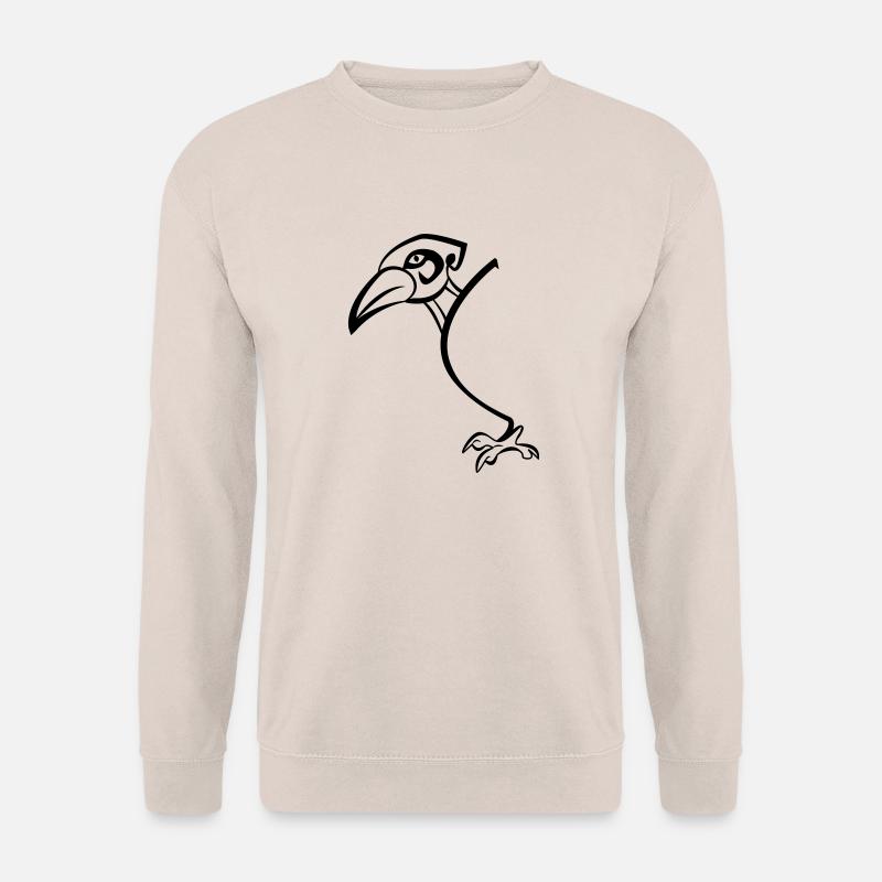 raven half - Unisex Sweatshirt - sand