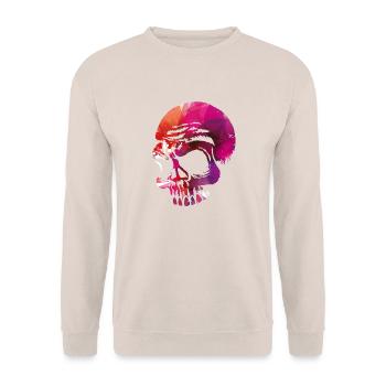 Crânes aller fort - Sweat-shirt Unisexe - sable - Devant - Alina (178cm) & Michal (187cm)