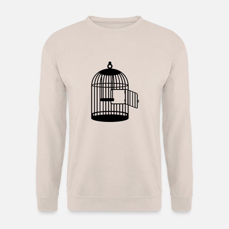 Leerer Käfig / empty cage (1c) - Unisex Pullover - Sand