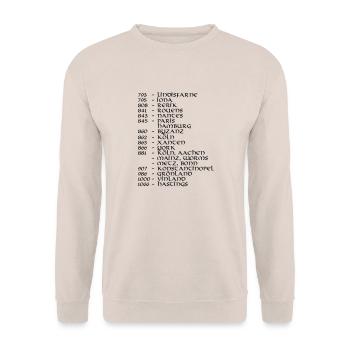 Viking-Europe-Tour back - Unisex Pullover - Sand - Vorne - Alina (178cm) & Michal (187cm)