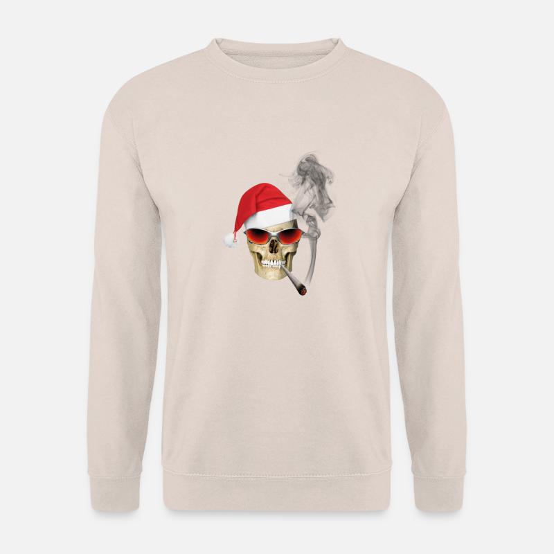 CHRISTMAS SKULL - Unisex Pullover - Sand