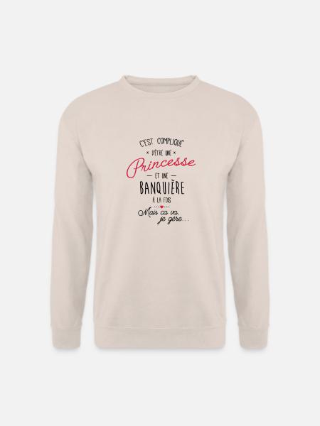 princesse et banquiere - Sweat-shirt Unisexe - sable