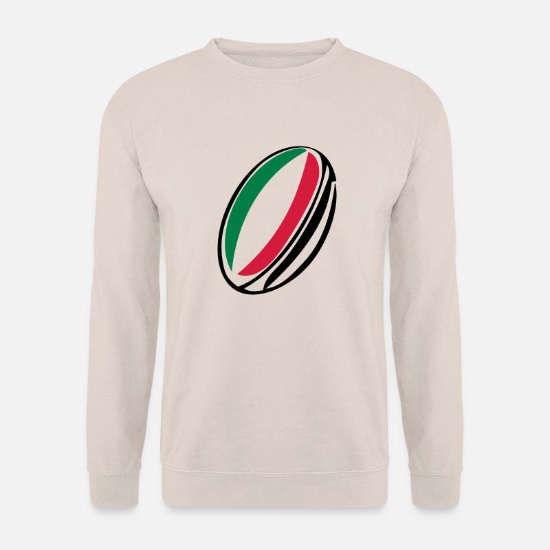 italien Rugby-Ball - Unisex Pullover - Sand