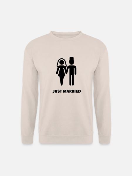 Just Married (Brautpaar) - Unisex Pullover - Sand