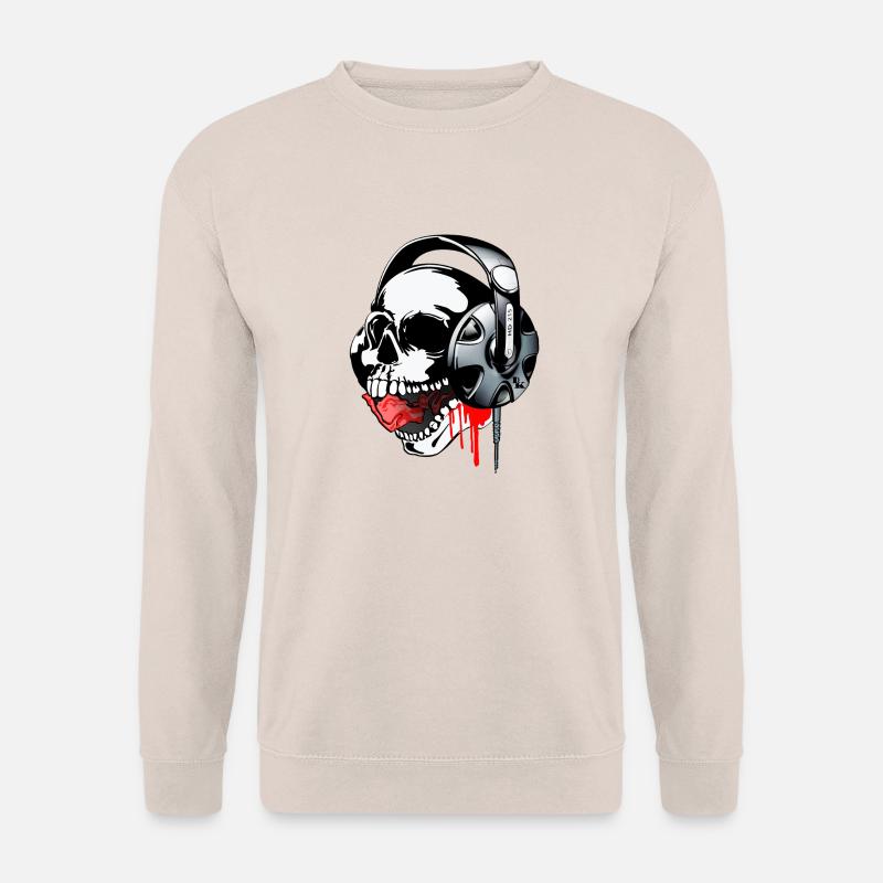 Farbe Schädel Musik von dk - Unisex Pullover - Sand