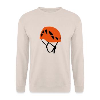 Climbing Helmet - Unisex Sweatshirt - sand - Front - Alina (178cm) & Michal (187cm)