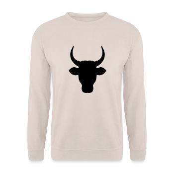 Taureau Camarguais - Sweat-shirt Unisexe - sable - Devant - Alina (178cm) & Michal (187cm)