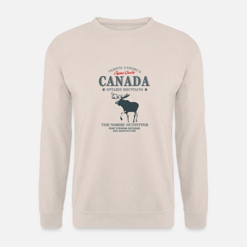Canada - Moose - Elch - Unisex Pullover - Sand