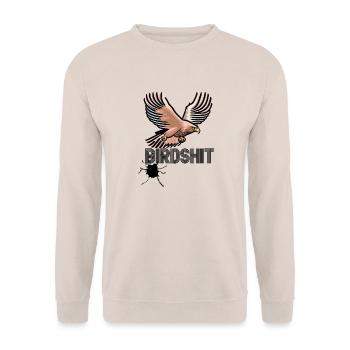 BIRDSHIT - EAGLE - Unisex Sweatshirt - sand - Front - Alina (178cm) & Michal (187cm)