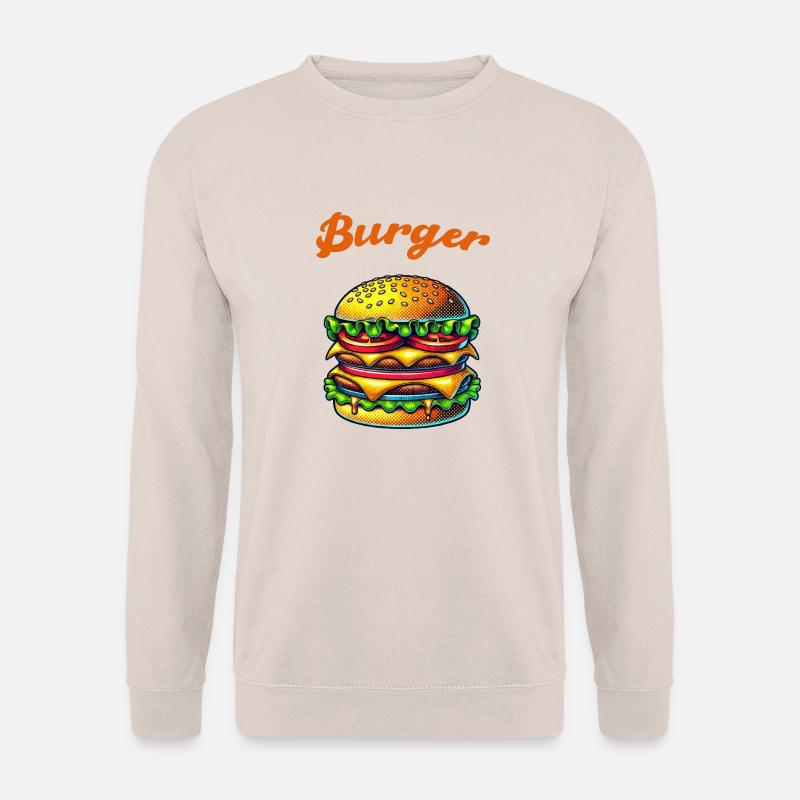 Burger Cheeseburger - Unisex Pullover - Sand