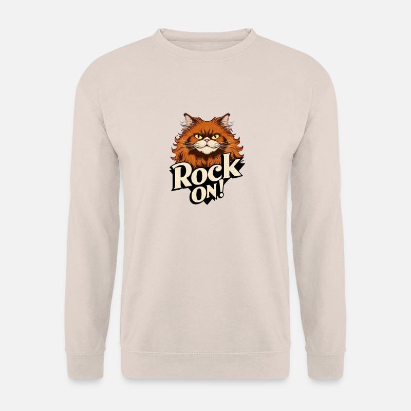 Katze - Rock on - Unisex Pullover - Sand