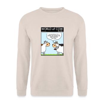 Bob Dylan's Friend - Unisex Sweatshirt - sand - Front - Alina (178cm) & Michal (187cm)