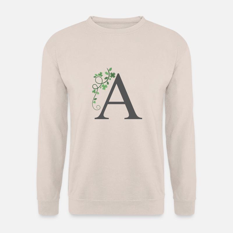 A mit Kleeblätter - Unisex Pullover - Sand