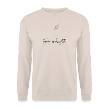 Aus der Höhe - Unisex Pullover - Sand - Vorne - Alina (178cm) & Michal (187cm)