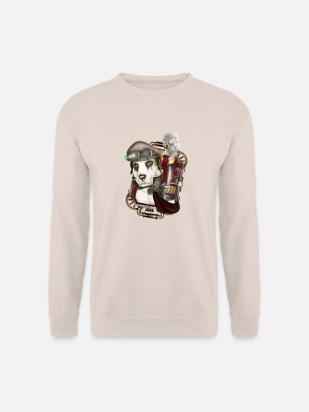 Steampunk Dog # 1 - Unisex Sweatshirt - sand