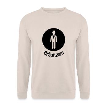 Groom kr Bräutigam - Unisex Pullover - Sand - Vorne - Alina (178cm) & Michal (187cm)