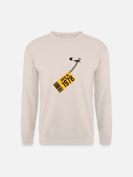 Geburtstag T-Shirt 1978 - Unisex Pullover - Sand