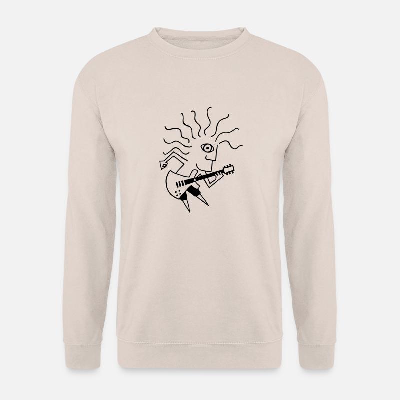 E-Gitarre-Spieler / E-Guitar-Player - Unisex Pullover - Sand