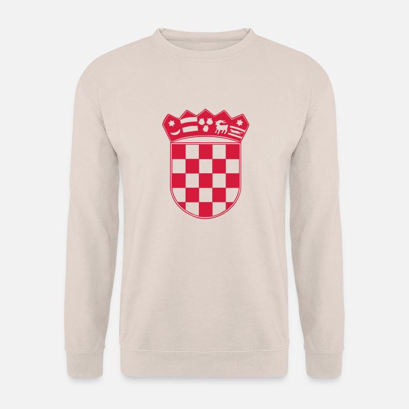 Kroatien Wappen - Unisex Pullover - Sand
