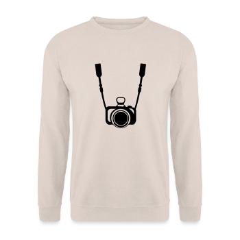 kamera__f1 - Unisex Pullover - Sand - Vorne - Alina (178cm) & Michal (187cm)