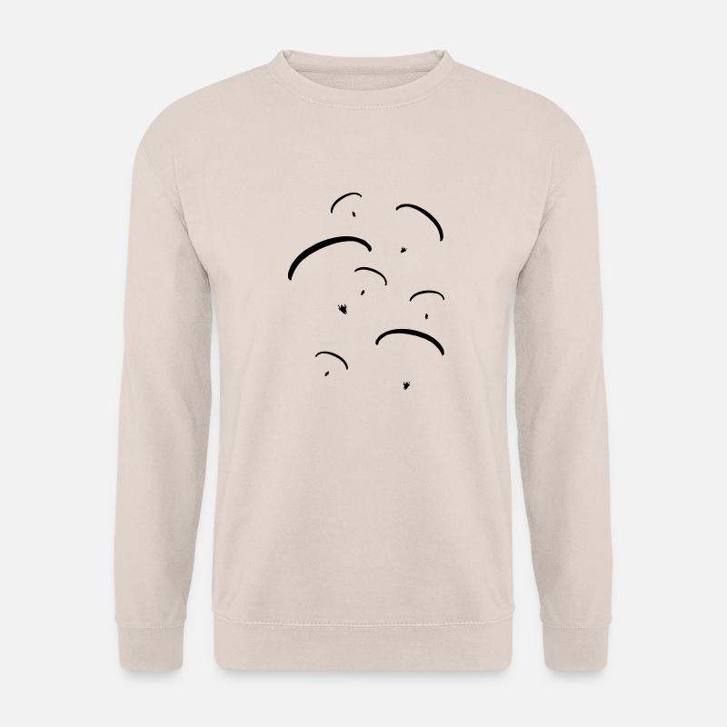 Gruppe_ von_ Gleitschirmen_g1 - Unisex Pullover - Sand