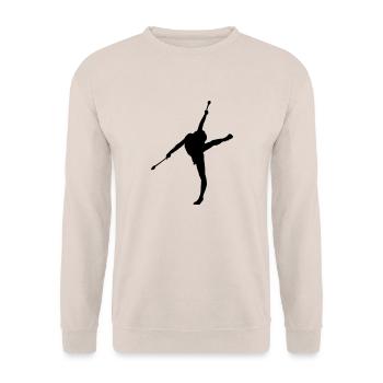 Rhythmische Gymnastik 1 - Unisex Pullover - Sand - Vorne - Alina (178cm) & Michal (187cm)