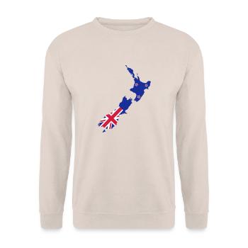 Nouvelle-Zélande - Sweat-shirt Unisexe - sable - Devant - Alina (178cm) & Michal (187cm)