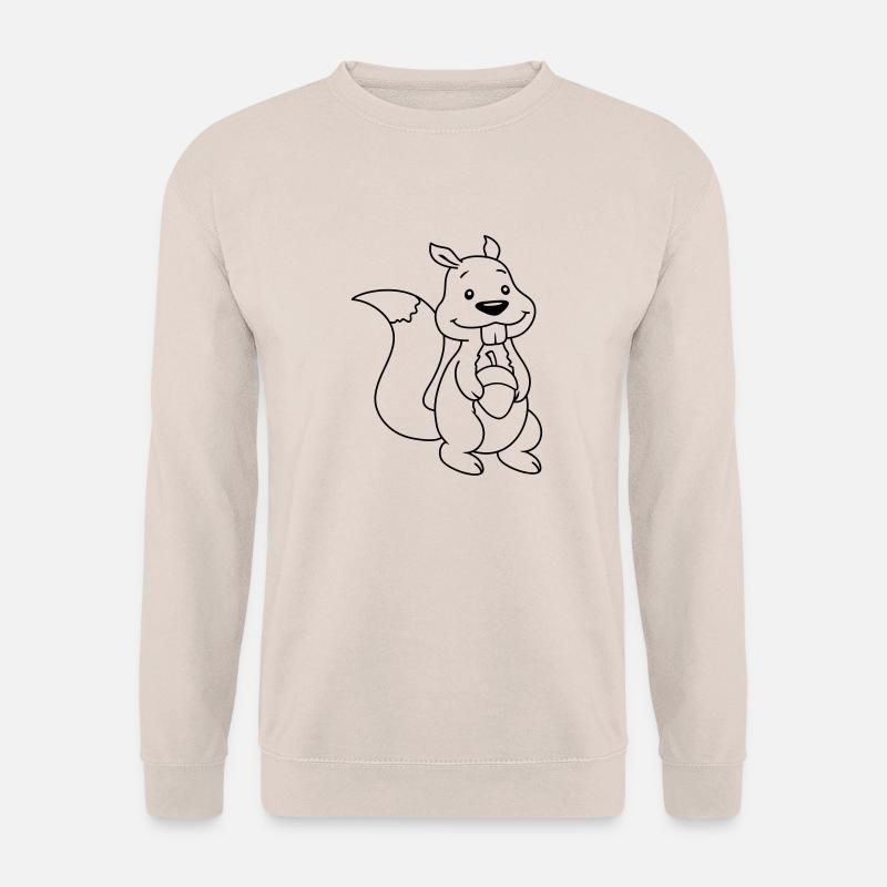 Nutty cartoon squirrel - Unisex Sweatshirt - sand