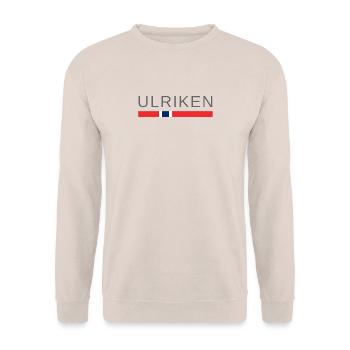 Ulriken Bergen - Unisex Sweatshirt - sand - Front - Alina (178cm) & Michal (187cm)