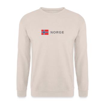 Norway - Unisex Sweatshirt - sand - Front - Alina (178cm) & Michal (187cm)