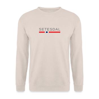 Setesdal Norway - Unisex Sweatshirt - sand - Front - Alina (178cm) & Michal (187cm)