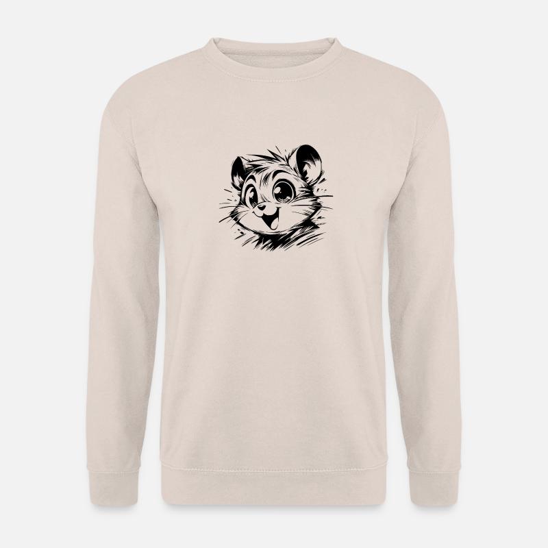 Dessins de hamster d’enfants joyeux - Sweat-shirt Unisexe - sable